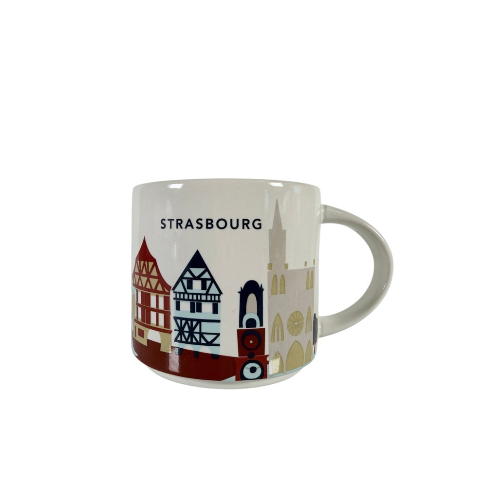 NIB Starbucks You Are Here Strasbourg France 14 fl. oz Coffee/Tea Mug